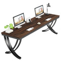 78.74 Inch Extra Long Double Computer Desk with Stylish Metal Legs for Home Office